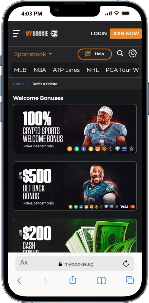 MyBookie - best sportsbook promotions for easy rollover