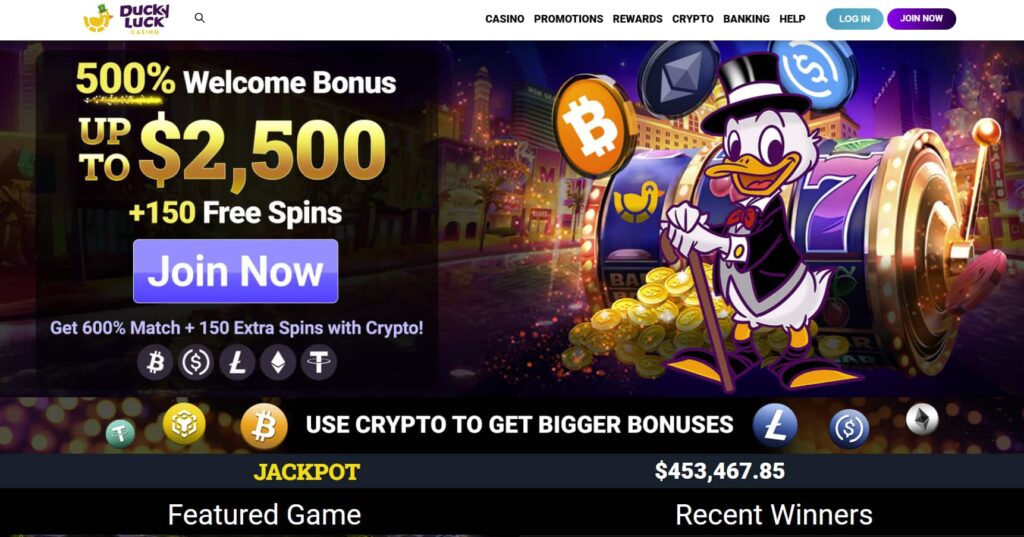 Ducky Luck - US no deposit bonus code casino - welcome bonus