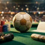 Football, betting chips, and a racing programme on green felt with stadium bokeh — best UK betting sites 2026