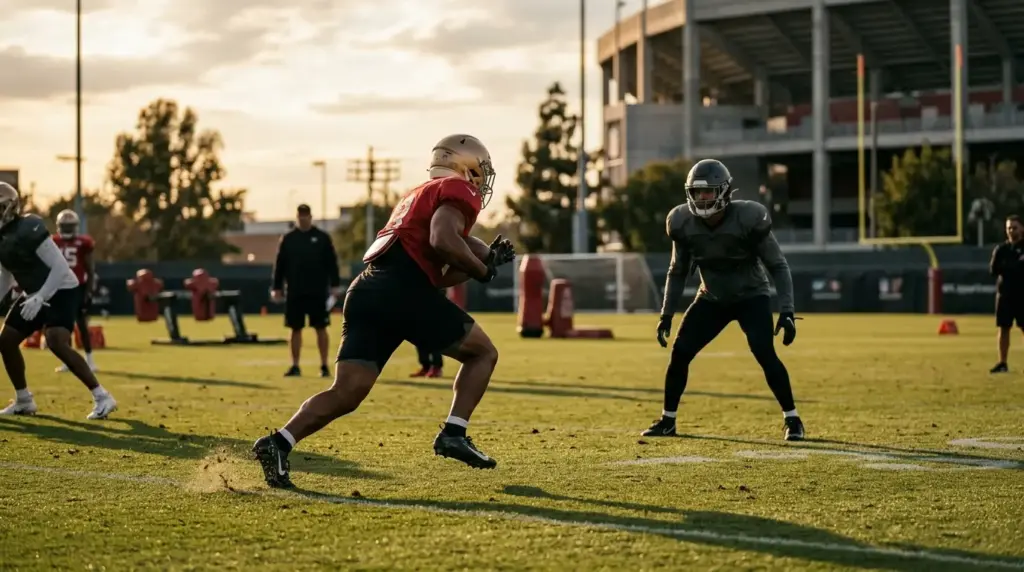 NFL running back returns to practice as a veteran linebacker adds defensive depth for San Francisco